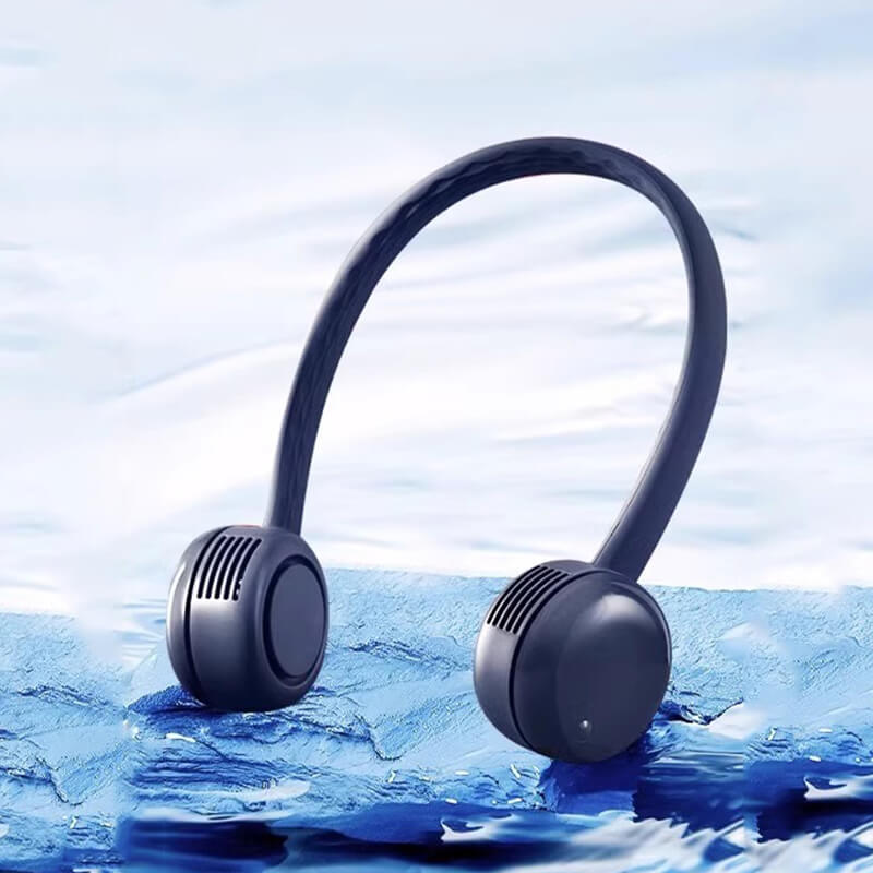 Mobie Portable Bladeless Stylish Neck Fan with Silicone Tube