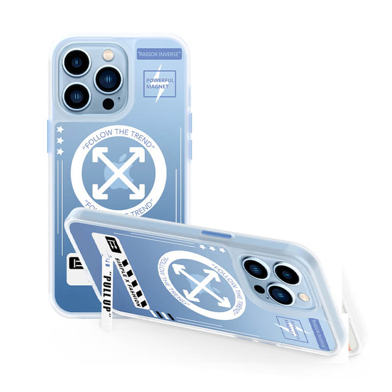 iPhone 14 Pro Max Lorna Series Touch Feel Paint MagSafe Phone Case with Invisible Holder