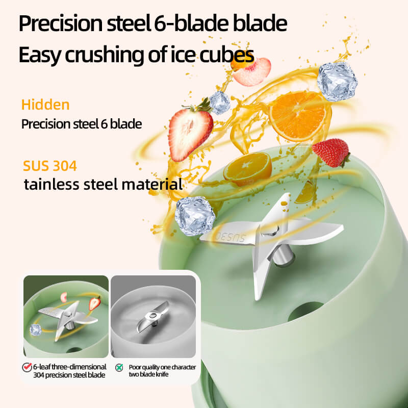 Mobie 350ml Personal Smoothie Blender Portable Juicer For Travel Office Gym K5