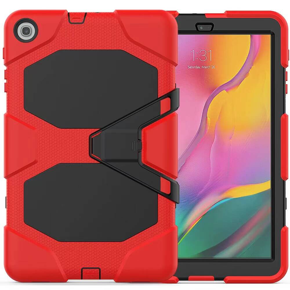 Samsung Galaxy Tab A9+ Three Layer Adjustable Multiple Angle Kickstand Case
