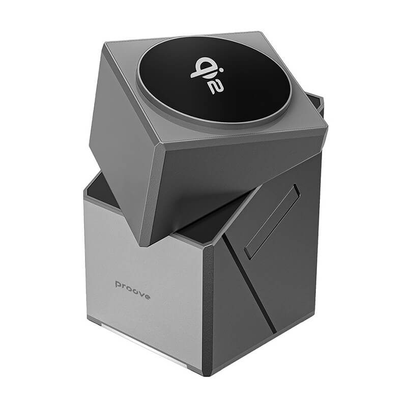 Proove 3-in-1 Automatic Rotating 15W Fast Wireless Charging Station Qi2