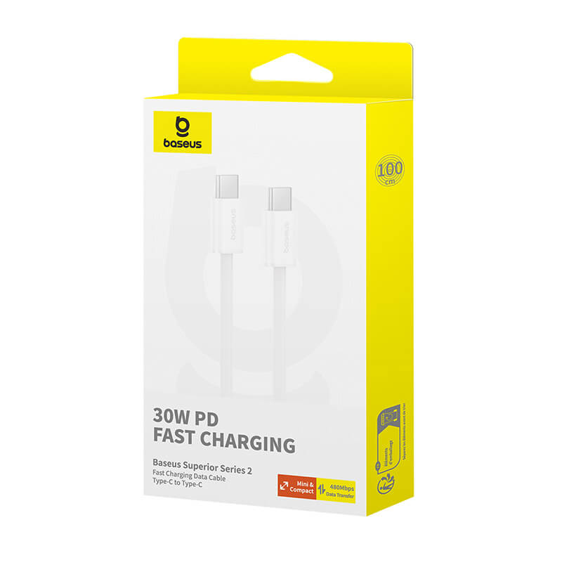 Baseus Superior Series 2 Fast Charging Data Cable Type-C to Type-C 30W 1m