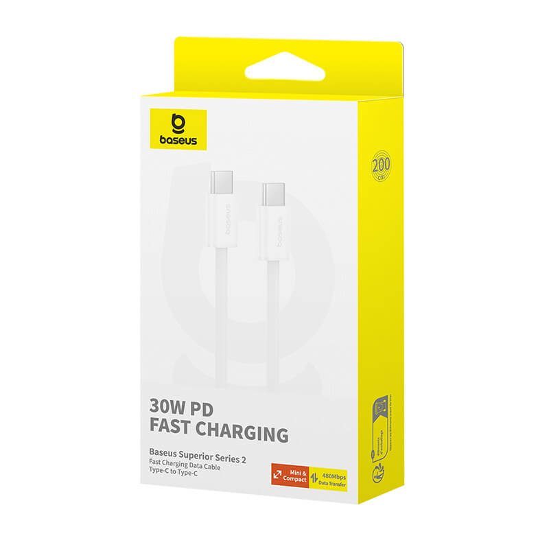 Baseus Superior Series 2 Fast Charging Data Cable Type-C to Type-C 30W 2m