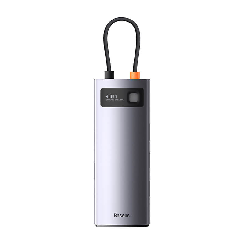 Baseus 4-in-1 Type-C HUB Docking Station Gray(Type-C to USB3.0*3+RJ45*1)
