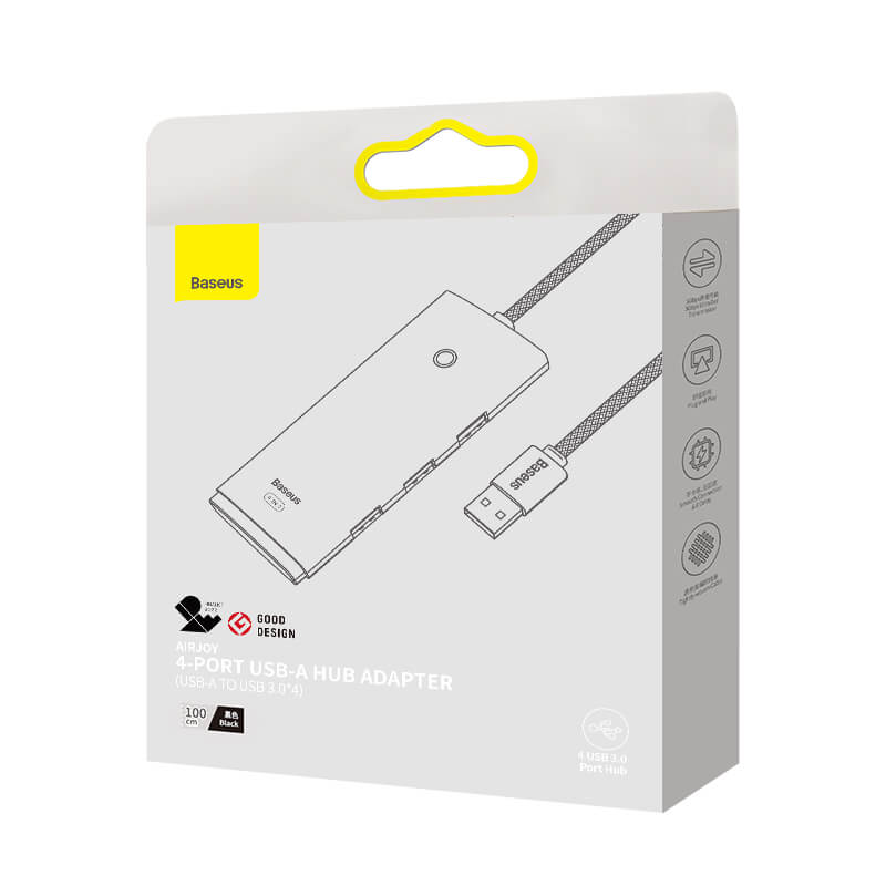 Baseus USB 1-to-4 USB 3.0 HUB Docking Station WKQX030101 (1M)