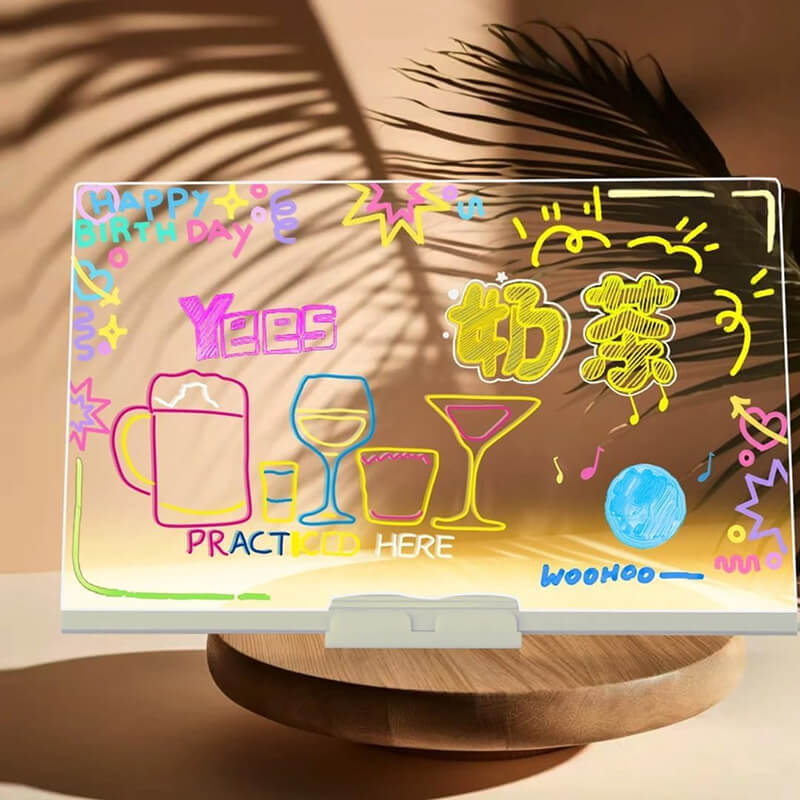 Mobie LED Acrylic Writing And Drawing Board With Warm Light For Kids 3+