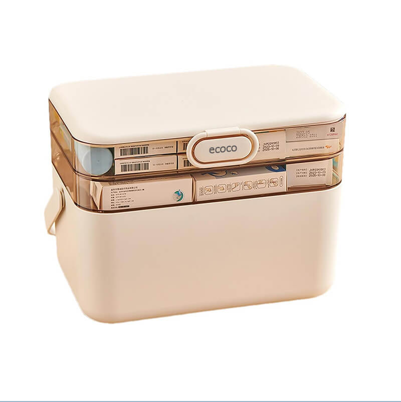 Mobie Large Capacity Portable Medical Kit with Removable Pill Case Family Medicine Organizer E24142