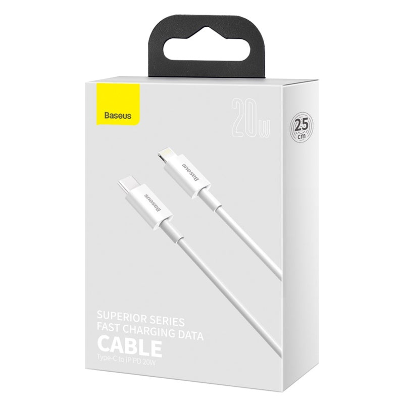 Baseus Superior Series Type C-Lightning Charge Data Cable PD 20W 0.25m