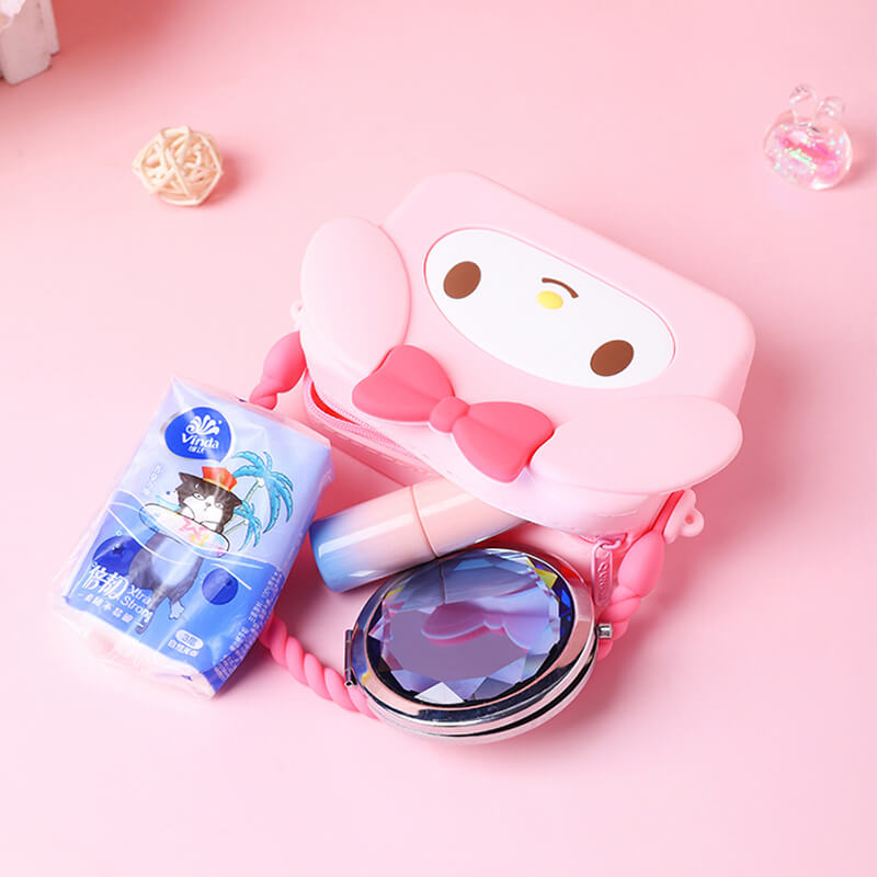 Sanrio Q Uncle Children's Silicone Handheld Square Bag Hand Purse