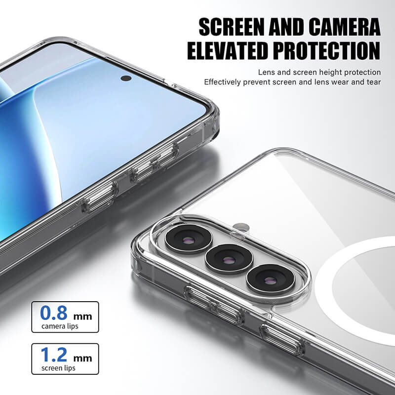 Samsung Galaxy S26 2026 Aurora Series Crystal Magsafe Phone Case Clear