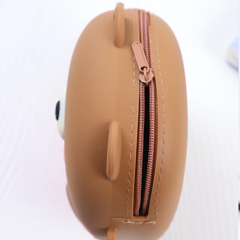 Little Bear Q Uncle Silicone Children's Crossbody Bags Coin Purse