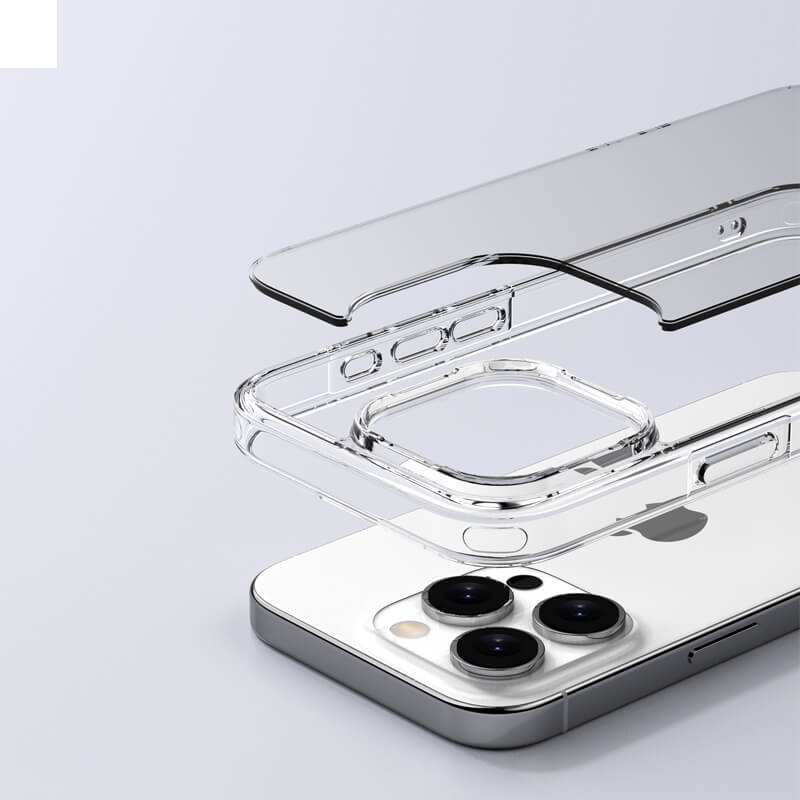 Aurora Series Crystal Transparent Magnetic Phone Case for Samsung S23 Ultra