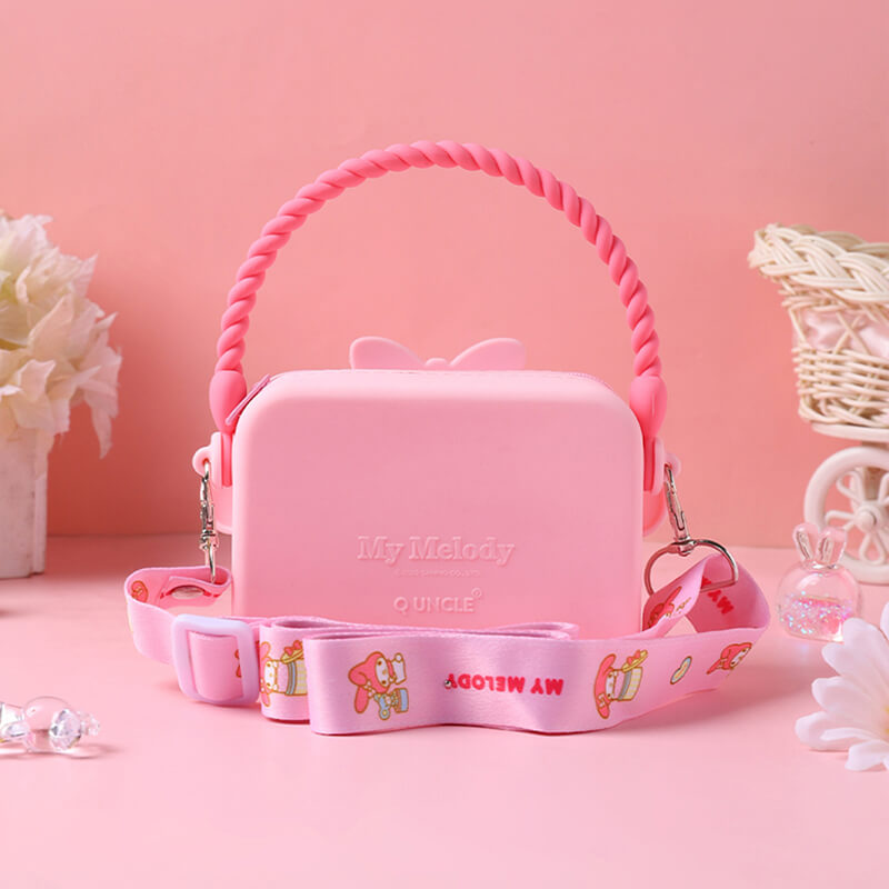 Sanrio Q Uncle Children's Silicone Handheld Square Bag Hand Purse