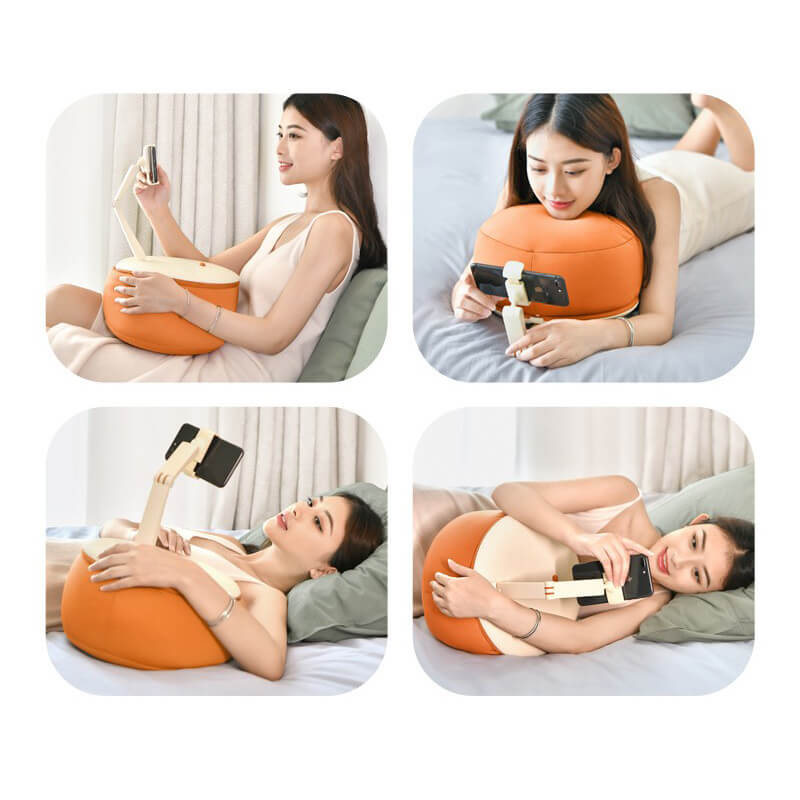 SAIJI Innovative Phone Tablet Soft Pillow Holder Stand U2