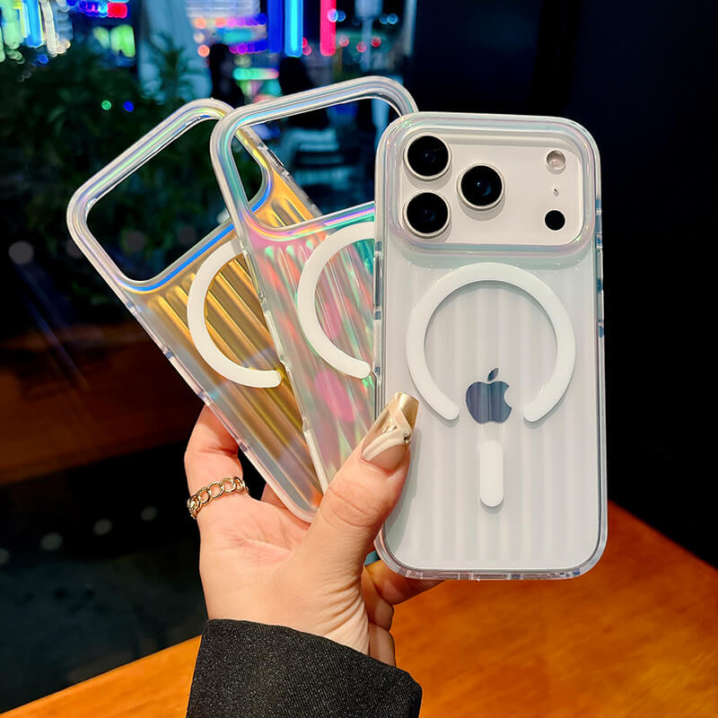 iPhone 17 Pro Corrugated Glitter Series Phone Case