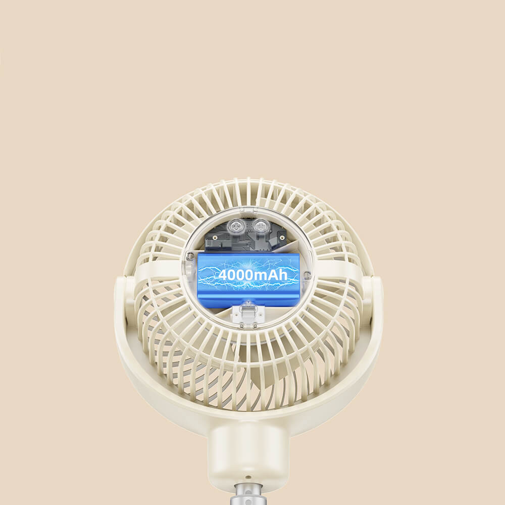 Mobie MultiFunctional Rotation Portable 4 Speed Fan with Night Light