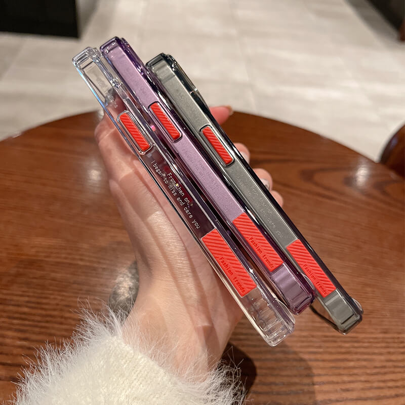 iPhone 15Pro Elite Series Transparent Magsafe Detachable Buttons Phone Case