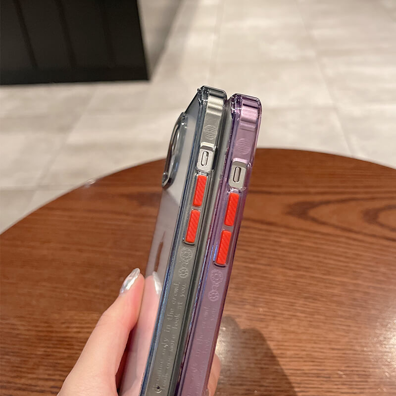 iPhone 15Pro Elite Series Transparent Magsafe Detachable Buttons Phone Case