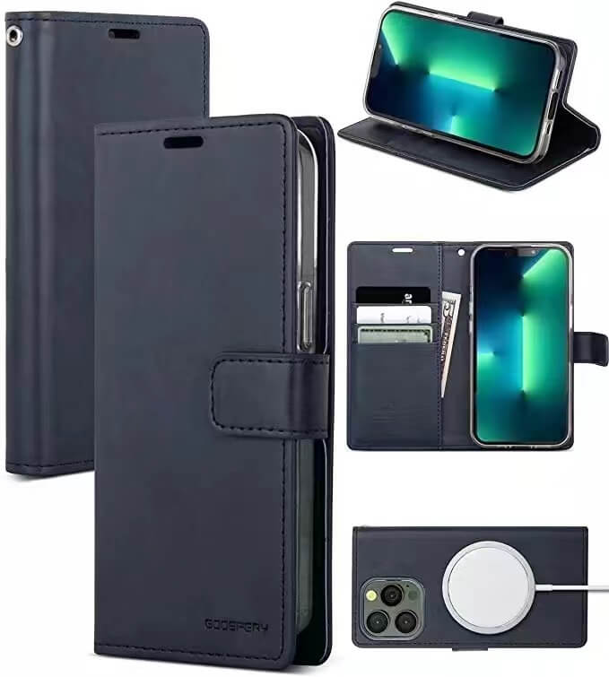 iPhone 7 Mercury Blue Moon Diary Shockproof Leather Wallet Case