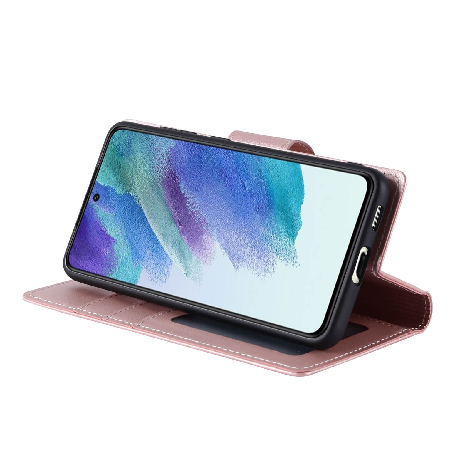 Hanman Miro Leather 2-in-1 Wallet Case with Magnetic Back Compatible with Samsung Galaxy S24 Plus 2024