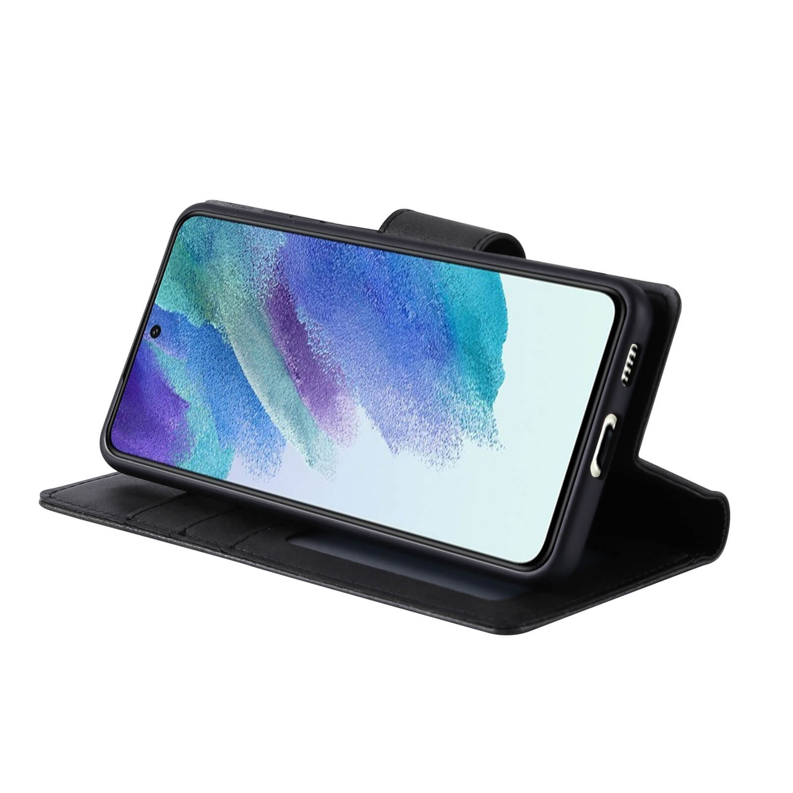 Samsung Galaxy S25 Ultra 2025 Hanman Miro Leather 2-in-1 Wallet Case with Magnetic Back