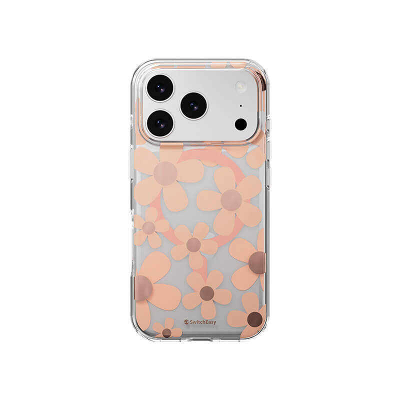 iPhone 17 Pro Fleur 3D Patterned Series Shockproof MagSafe Phone Case