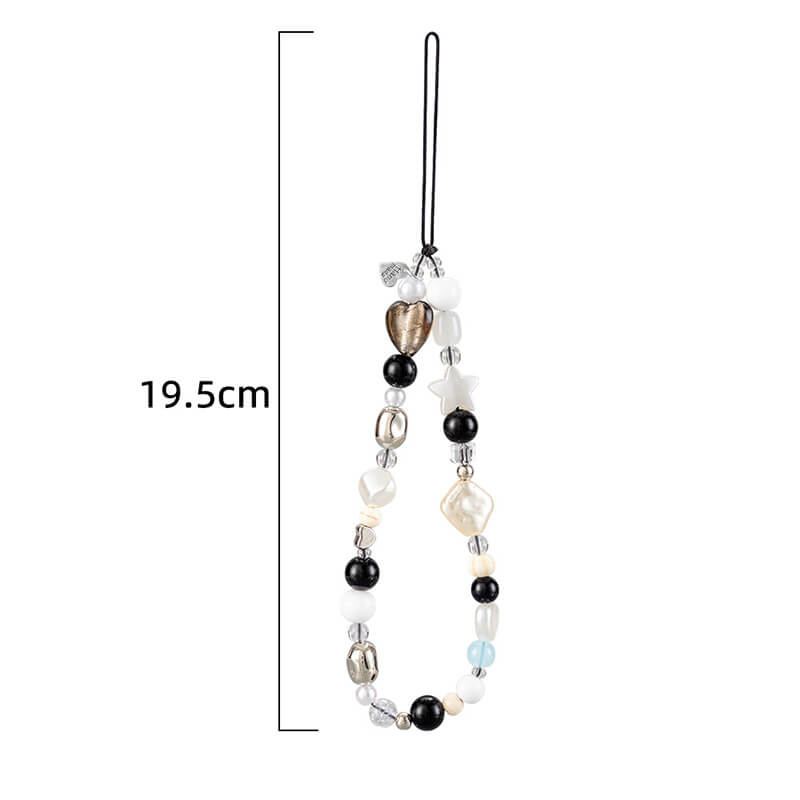 Mobie Pearl Bead Phone Chain Anti-Drop Wrist Lanyard Phone Accessory 19.5cm