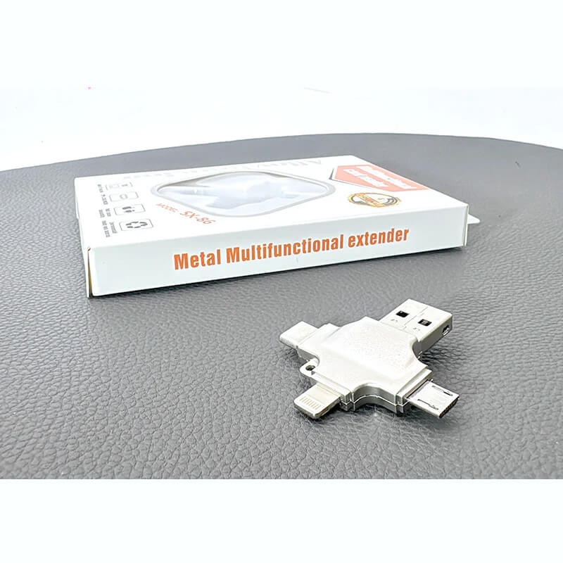 Mobie Universal Compatibility 4-in-1 Micro Lighting Type-C USB TF Card Reader SX86