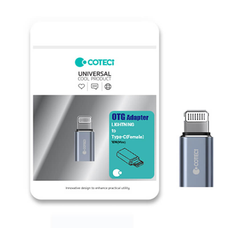 COTECi Type-C to Lightning Charge Data OTG Adapter OT-039