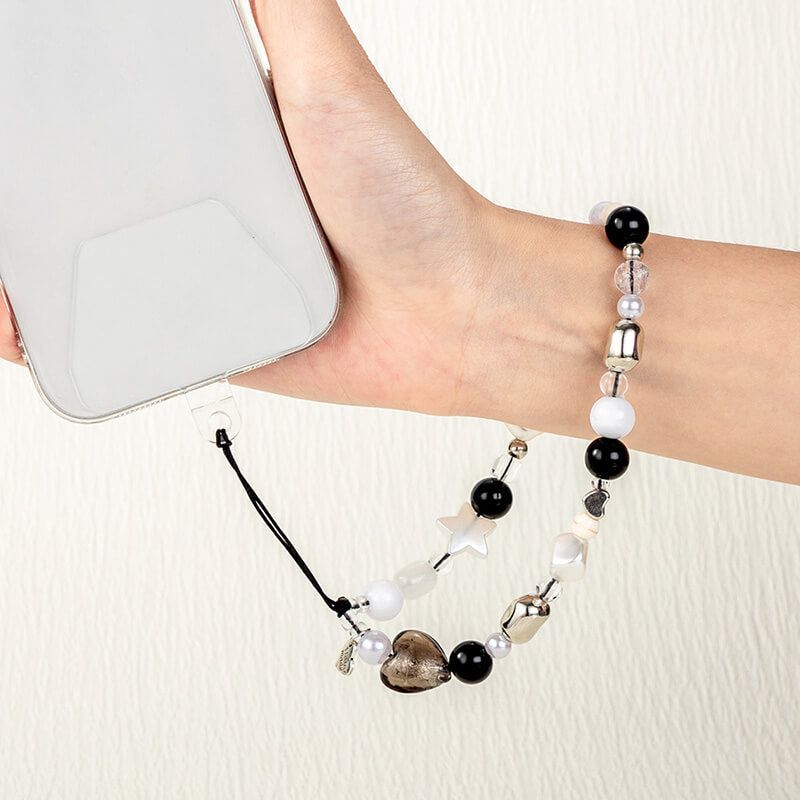 Mobie Pearl Bead Phone Chain Anti-Drop Wrist Lanyard Phone Accessory 19.5cm