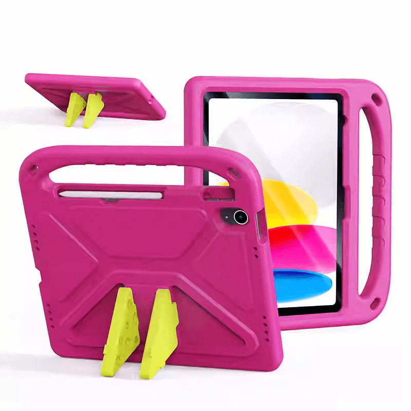 iPad 7th 10.2 2019 Puff Series Foldable Cheese Stand EVA Case with Handle
