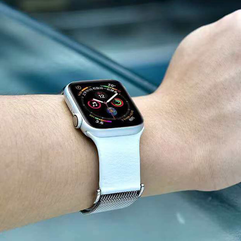 Mobie iWatch Classic Milan Metal & Leather Exquisite Strap Watch Band (42/44mm) WH5296