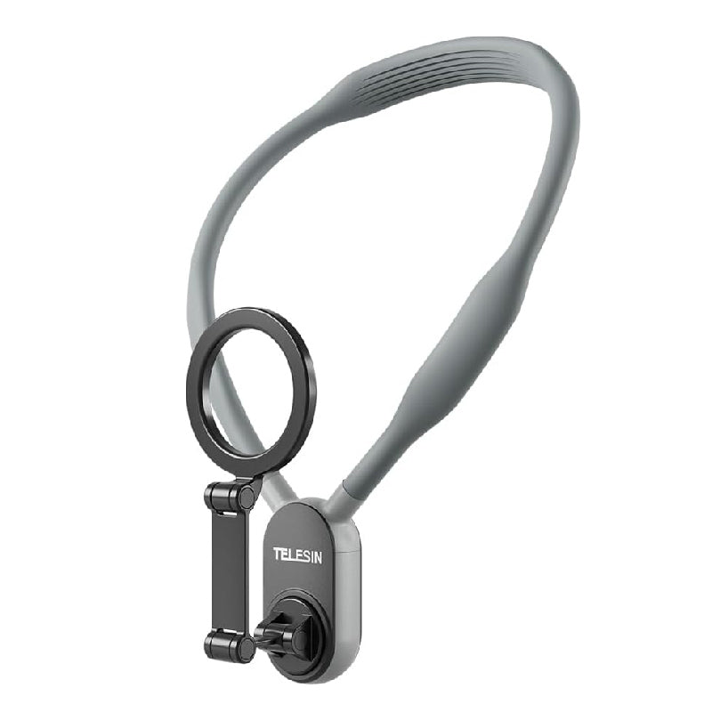 Telesin 360° Magnetic Neck Phone Mount Adjustable POV Holder for iPhone & Android