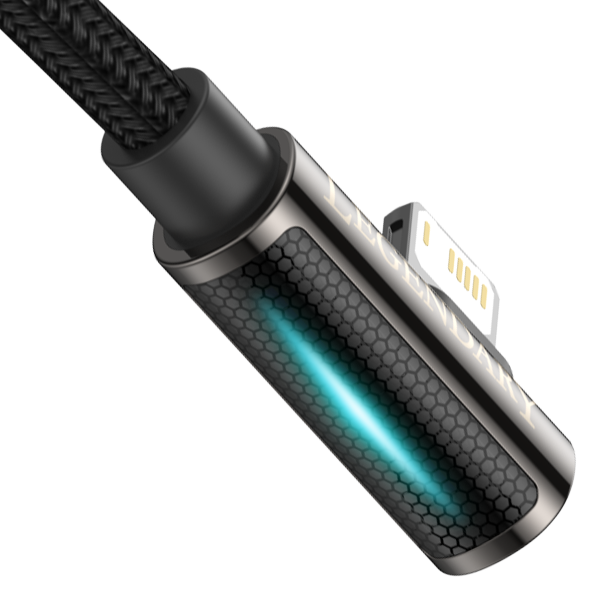Baseus Legend Series Elbow Fast Charging Data Cable USB to iP 2.4A 1m Black
