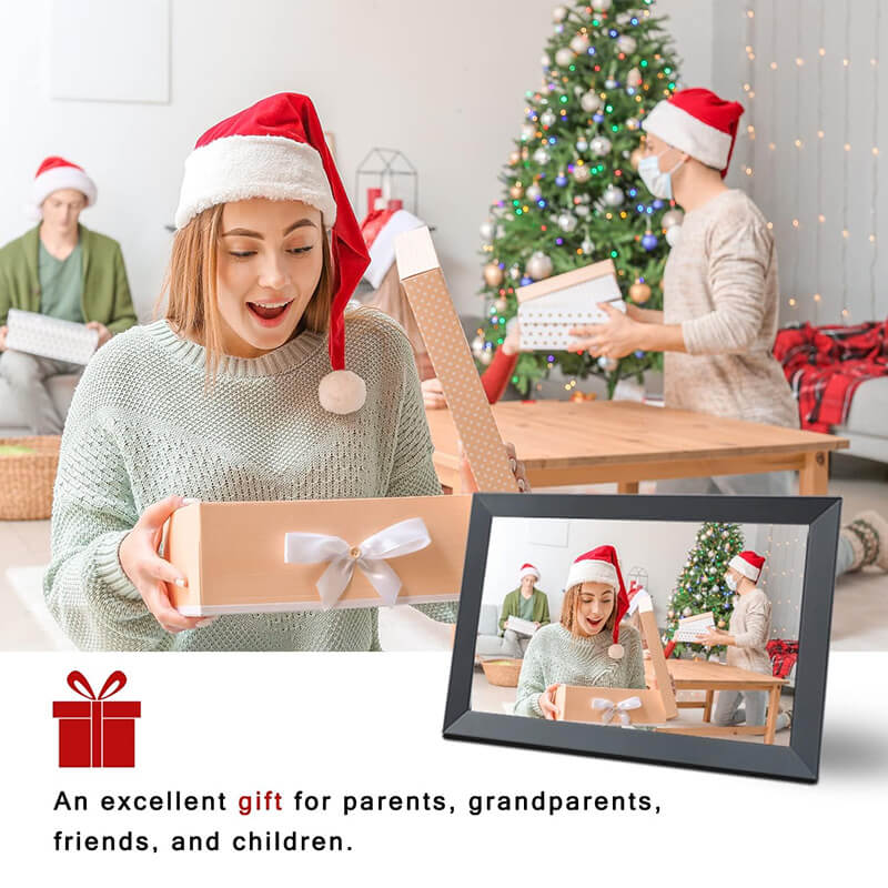 Mobie 10.1 Inch HD IPS Touchscreen WiFi Remote Sharing Digital Picture Frame