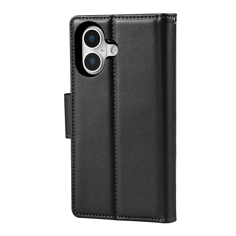 iPhone 17 Hanman Miro Leather 2-in-1 Wallet Case with Magnetic Back