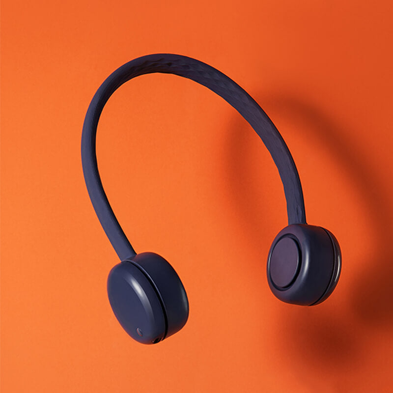 Mobie Portable Bladeless Stylish Neck Fan with Silicone Tube