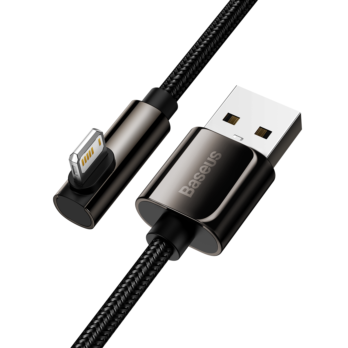 Baseus Legend Series Elbow Fast Charging Data Cable USB to iP 2.4A 1m Black