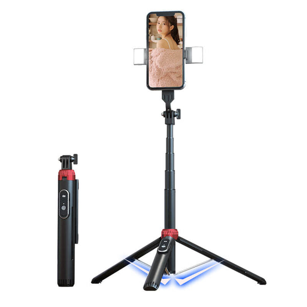 Mobie Selfie Stick with LED Fill Light & Phone Tripod P160