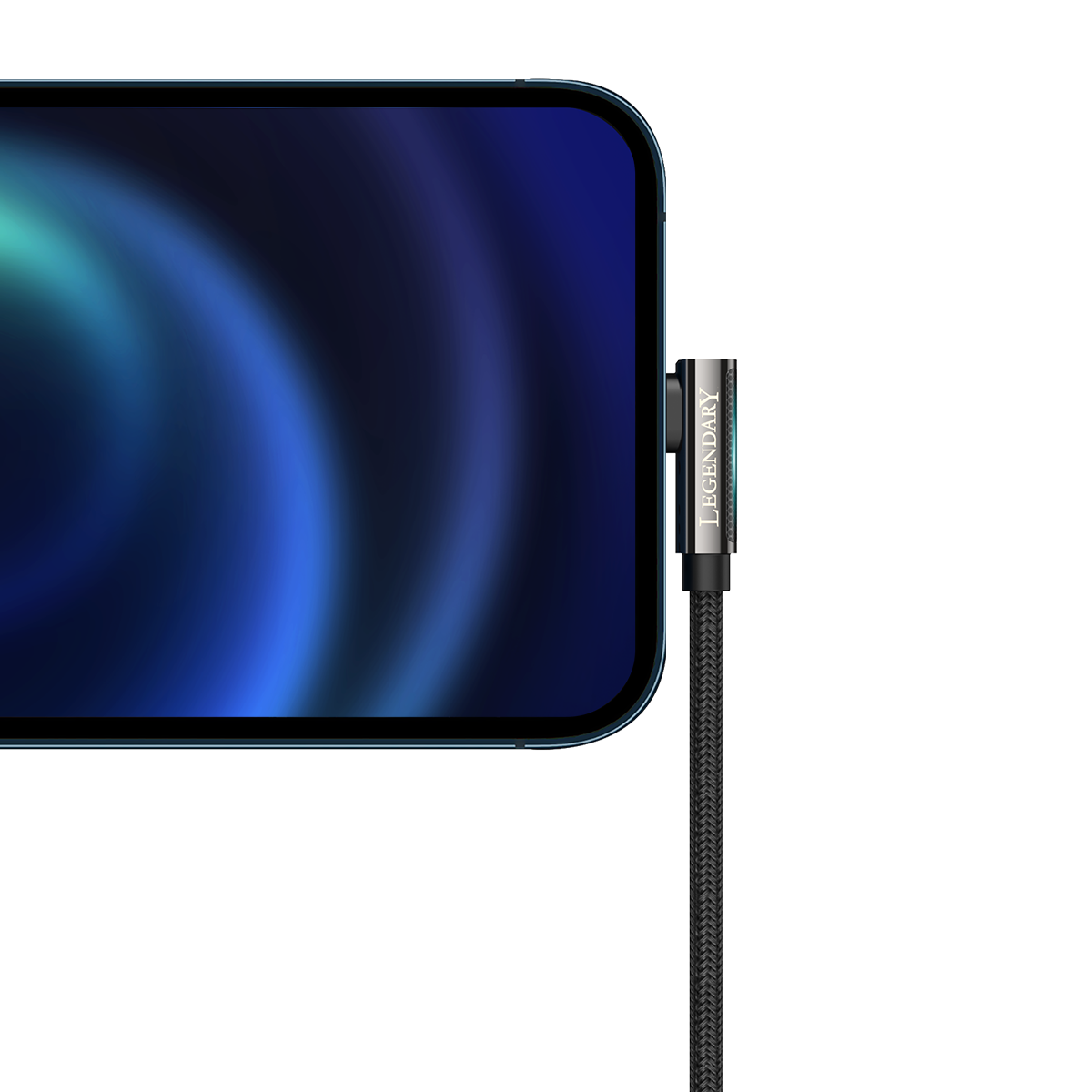 Baseus Legend Series Elbow Fast Charging Data Cable USB to iP 2.4A 1m Black