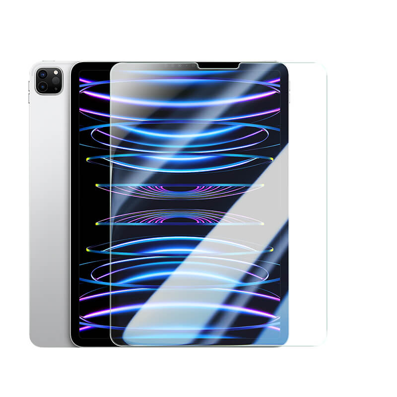 Full Screen HD Super Clear Tempered Glass Set Screen Protector Compatible with iPad 7th/8th/9th 10.2