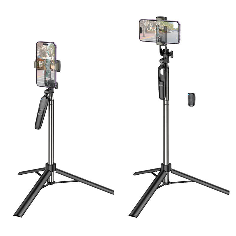 hoco Premium Selfie Stick with Bluetooth Remote & Tripod Stand for Smartphones K19