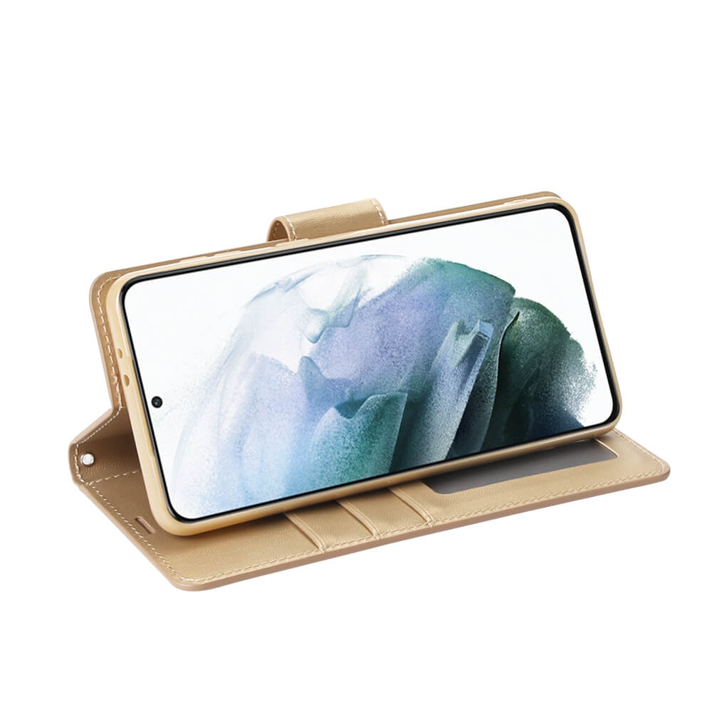 Samsung Galaxy S21 2021 Hanman Mill Series Leather Wallet Flip Case