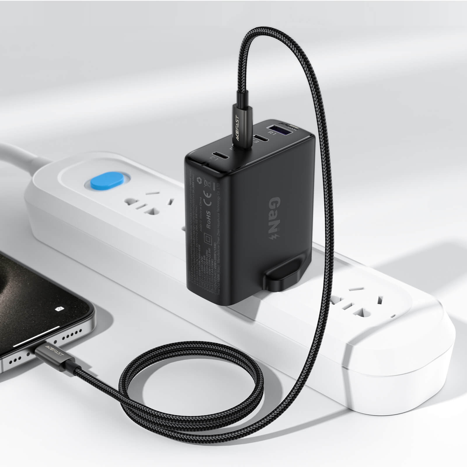 Acefast Type-C to Lightning 30W Fast Charging Braided Cable 1.2m C23-01