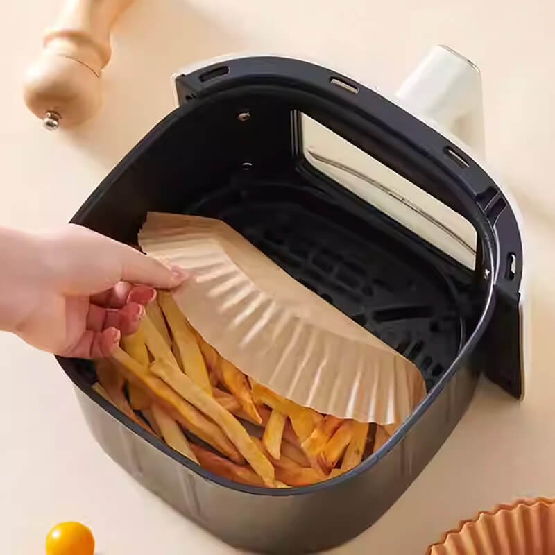 Mobie 50 Packs Air Fryer Parchment Paper Round 16cm Pre Cut Sheets E24228