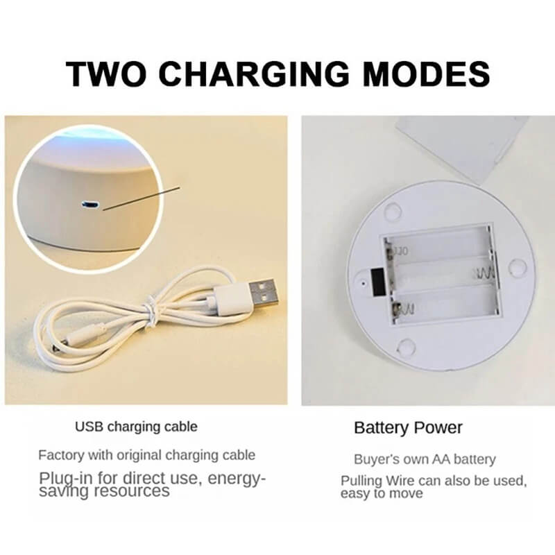 Mobie Flowing Sand Sphere Lamp Touch Control 7 Color Changing Light