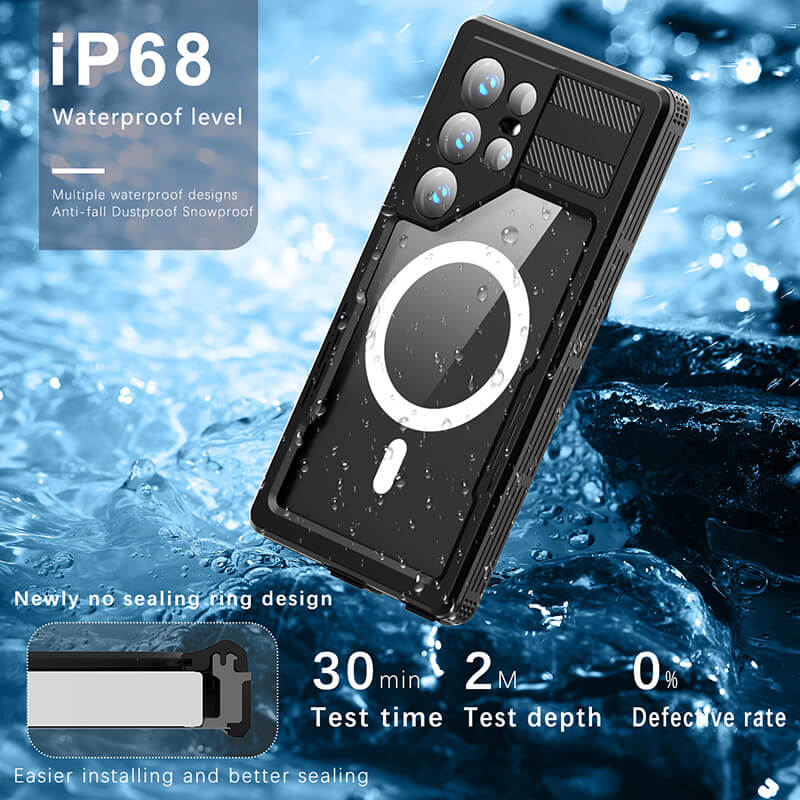 Samsung Galaxy S25 Ultra 2025 Redpepper IP68 Waterproof Anti-Fall 2M Submersion Ultimate Protection Case