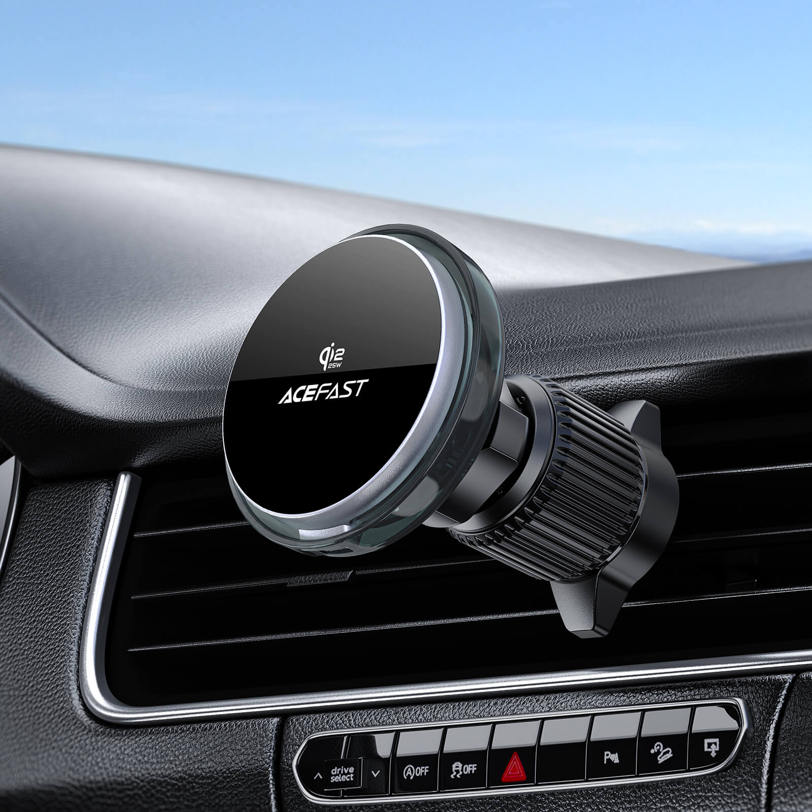 Acefast 25W Magnetic Wireless Car Mount Charger with Active Cooling D61
