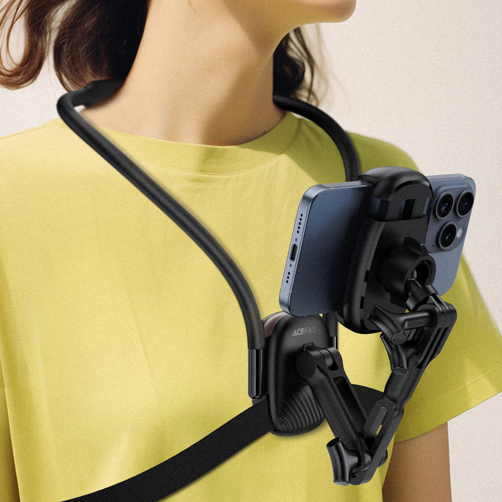 Acefast Comfortable Neck Mount for Phone & GoPro with Backstrap E33