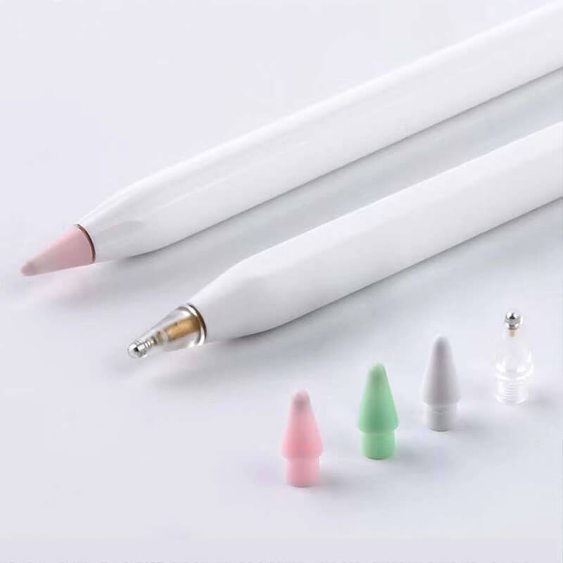 Set di 8 cappucci per punte dello stilo per Apple Pencil 2/1 bianco - ✓